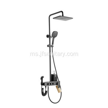 Mixer Black Shower dengan Sprayer Bidet